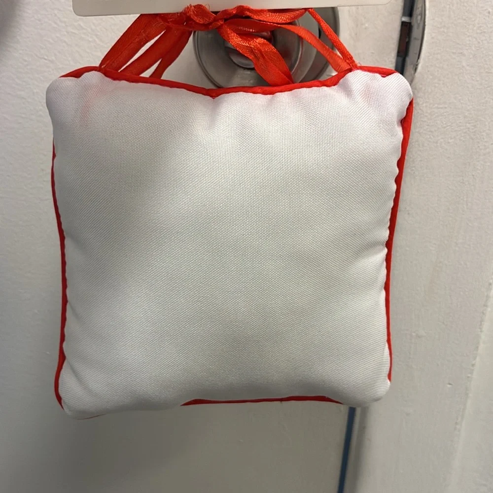 NWT- Cardinal Plush Door Hanger with Poinsetta